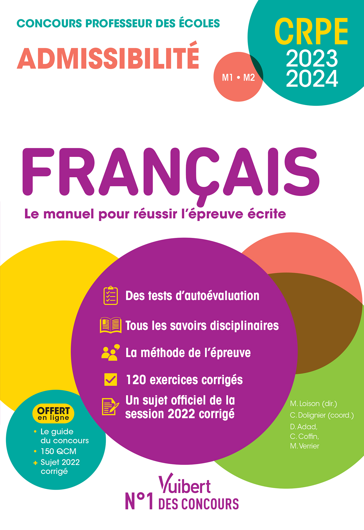 Français - CRPE 2023-2024 - Epreuve écrite d'admissibilité | Vuibert