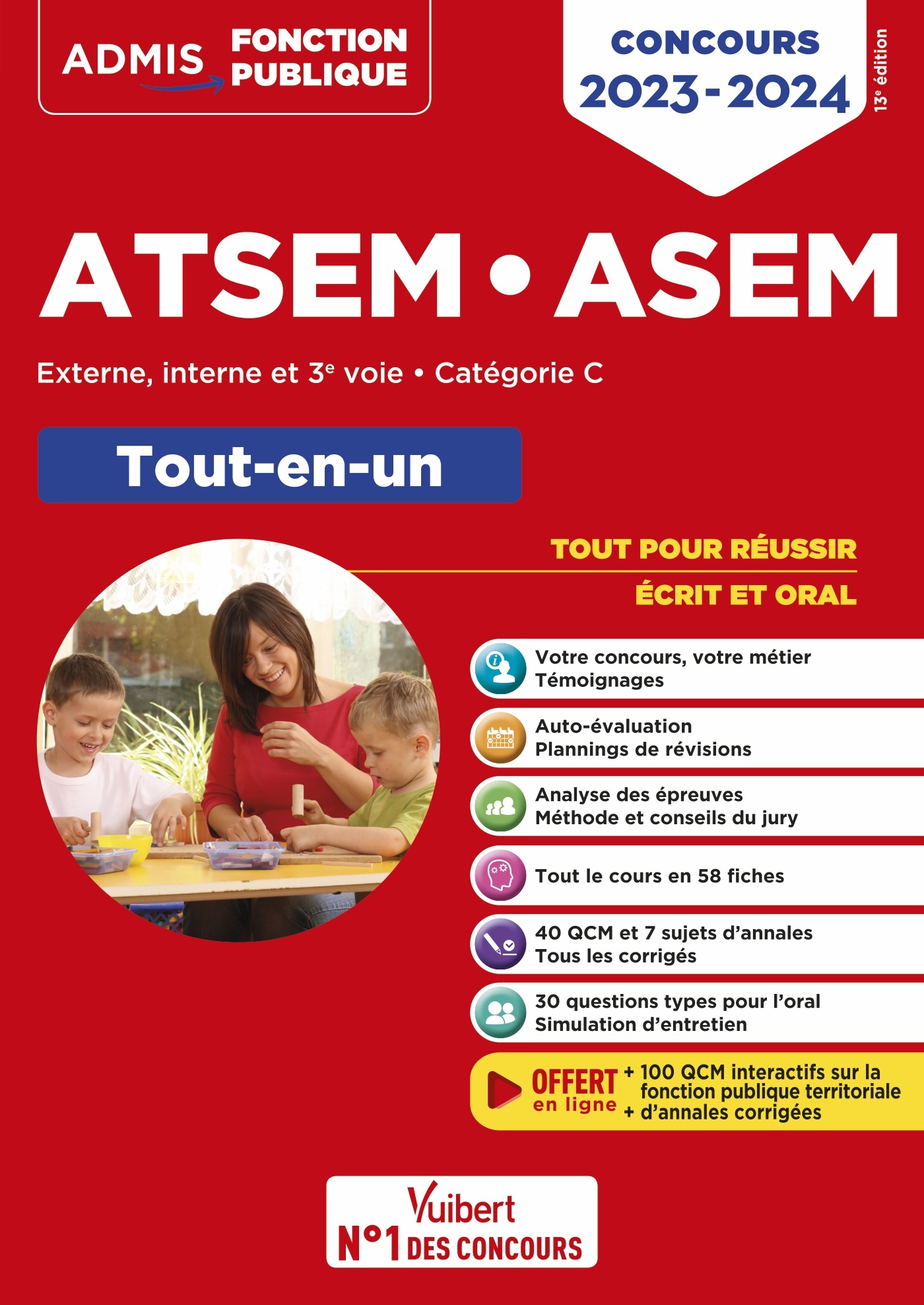 Concours ATSEM et ASEM - Catégorie C - Tout-en-un | Vuibert