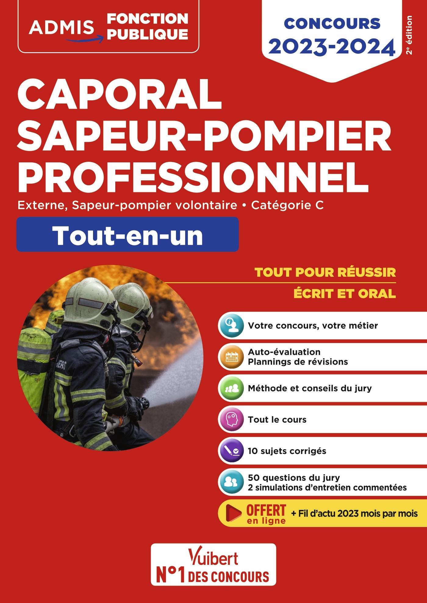 Concours Caporal Sapeur-pompier professionnel - Tout-en-un - Catégorie C |  Vuibert